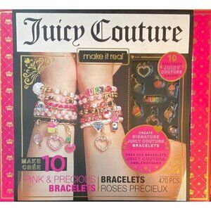 Juicy Couture Make it Real Pink & Precious Bracelet Kit 470 Pieces REAL CHARMS
